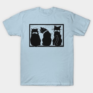 Three cats gossip T-Shirt